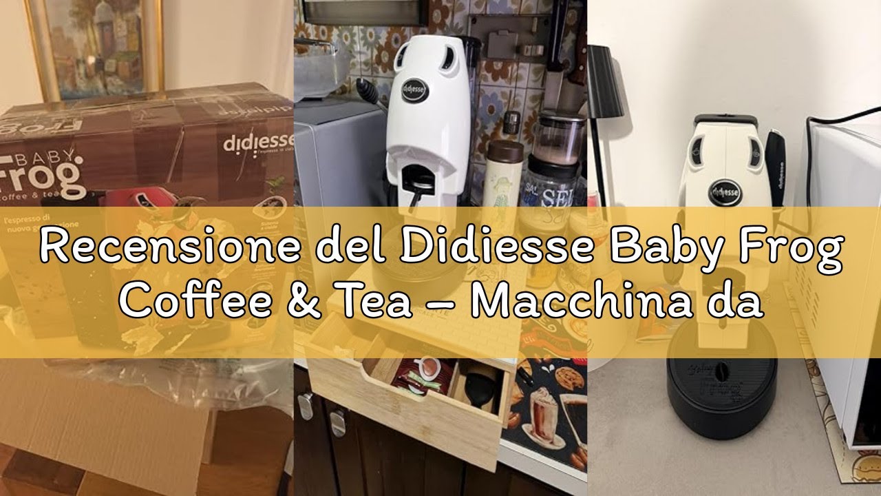 Recensione del Didiesse Baby Frog Coffee & Tea – Macchina da Caffè a Cialde, con Frullino Montalatte