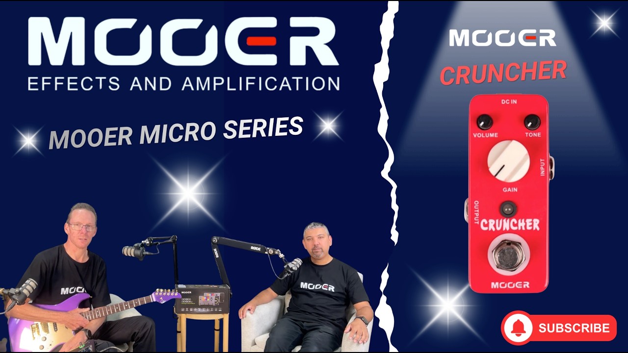 Mooer Cruncher - A high gain powerful distortion pedal.