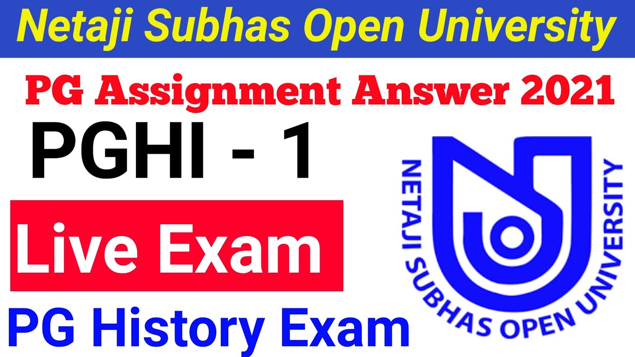 PGHI 1 Final Exam Answer 2021 । NSOU PG Final Exam Answer । #sikkhanibir