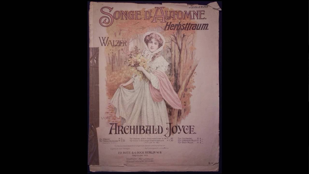 Songe d'automne  - Archibald Joyce (Vintage sheet music)