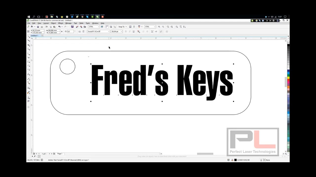 How to engrave and cut with a laser Co2 machine with Corel Laser program