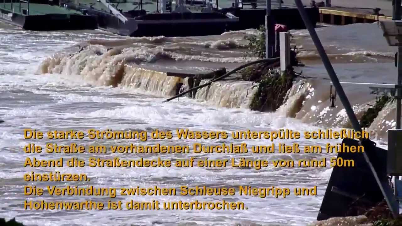 Hochwasser 2013 - Hochwasserschaden Schleuse Niegripp
