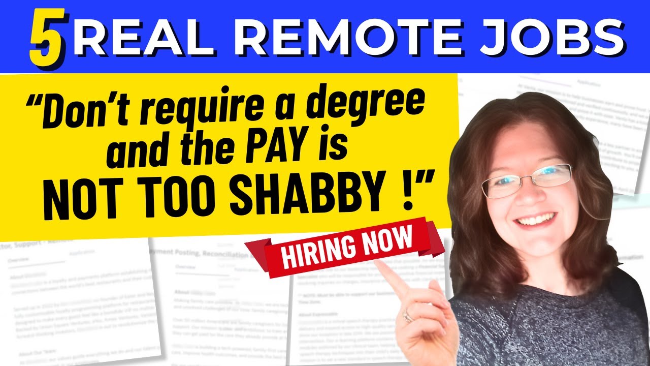 Remote Jobs With No Degree Hiring Right Now