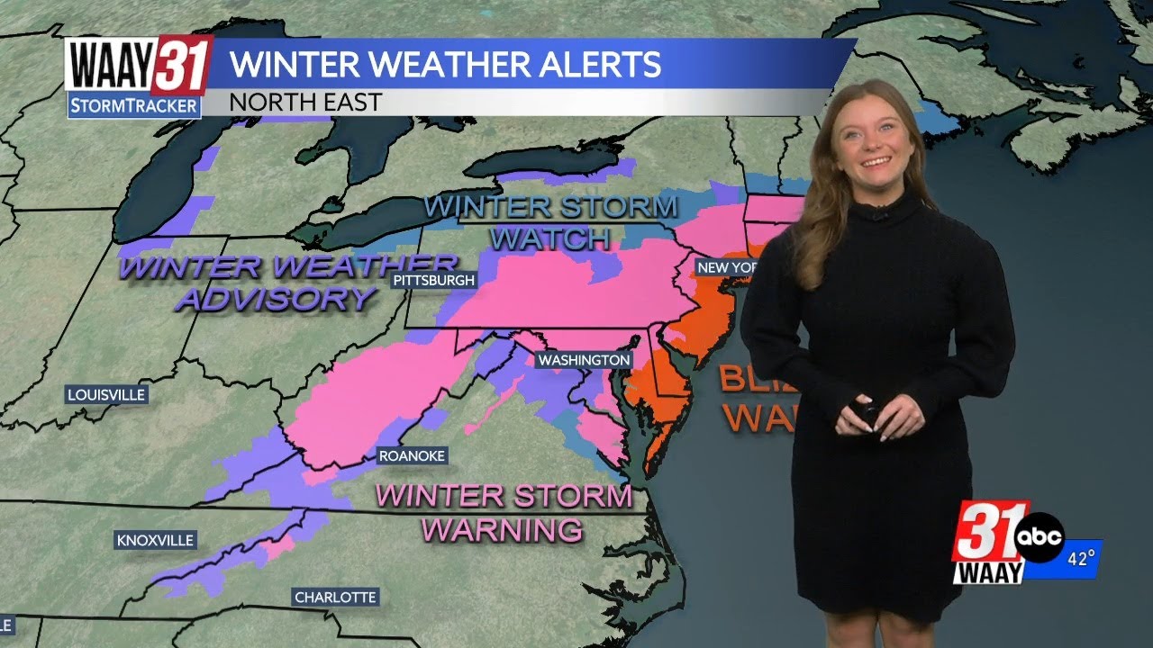 A major nor'easter will impact parts of the northeast tomorrow night