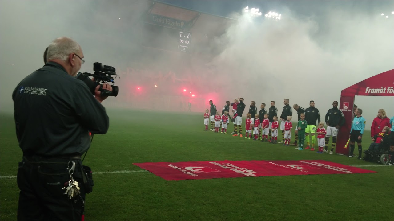 Inmarschen på Guldfågeln Arena (AIK svenska mästare)