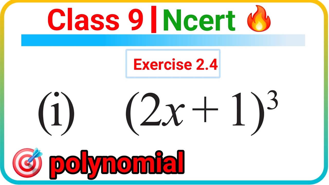 Class 9th math chapter 2 exercise 2.4 question 6 