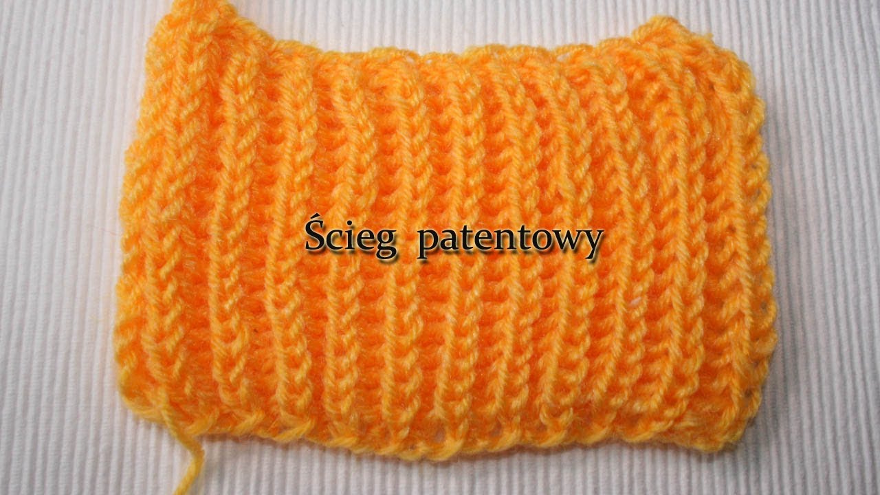Ścieg patentowy, Brioche Stitch, brioszka na drutach. Jak dziergać?
