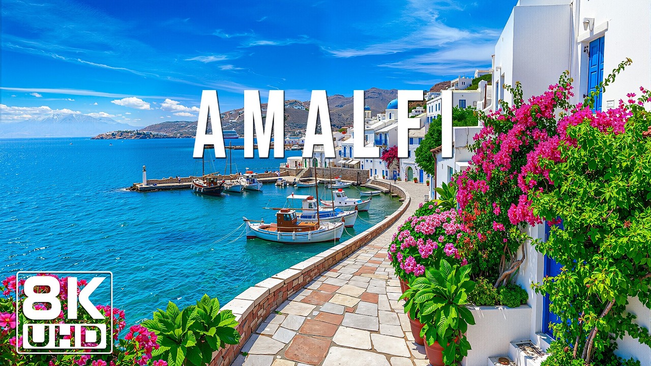 Amalfi Coast 8K UHD – A Cinematic Journey Along Italy’s Most Romantic Coastal Cliffs and Villages