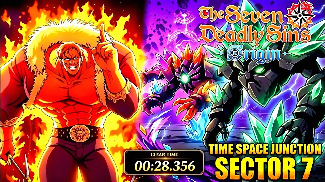 7DS ORIGIN | Timespace Junction | [SECTOR 7] 28 Seconds | GEMSTONE GOLEM & CRYSTAL GOLEM