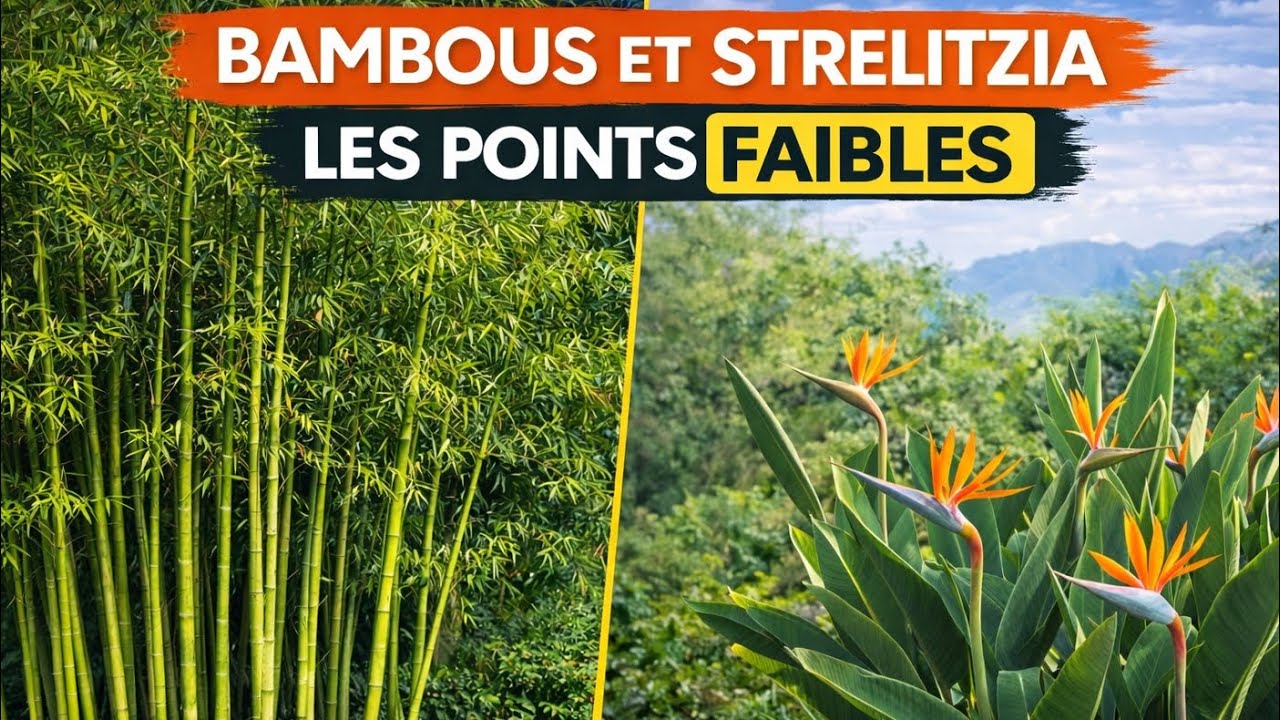 Bambous, strelitzia augusta : LES POINTS FAIBLES !