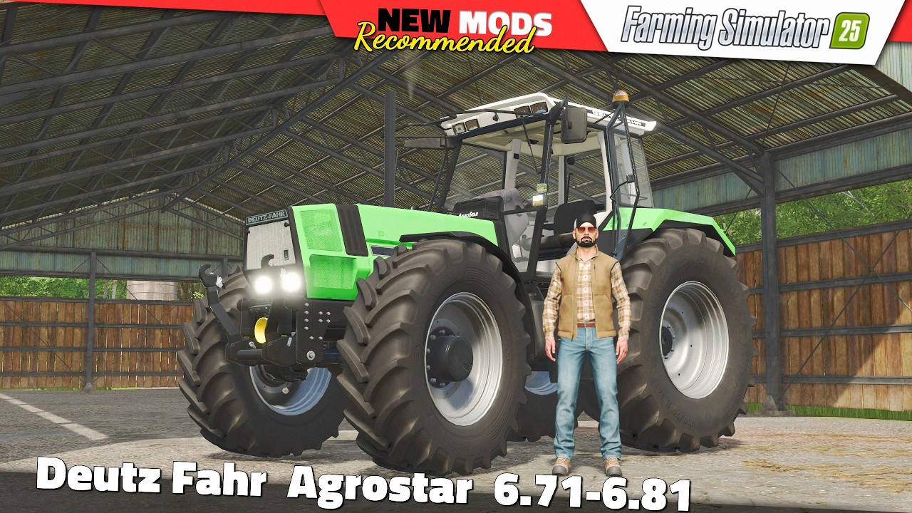 FS25 | Deutz Fahr Agrostar 6.71-6.81 - Farming Simulator 25 Mods Review QHD