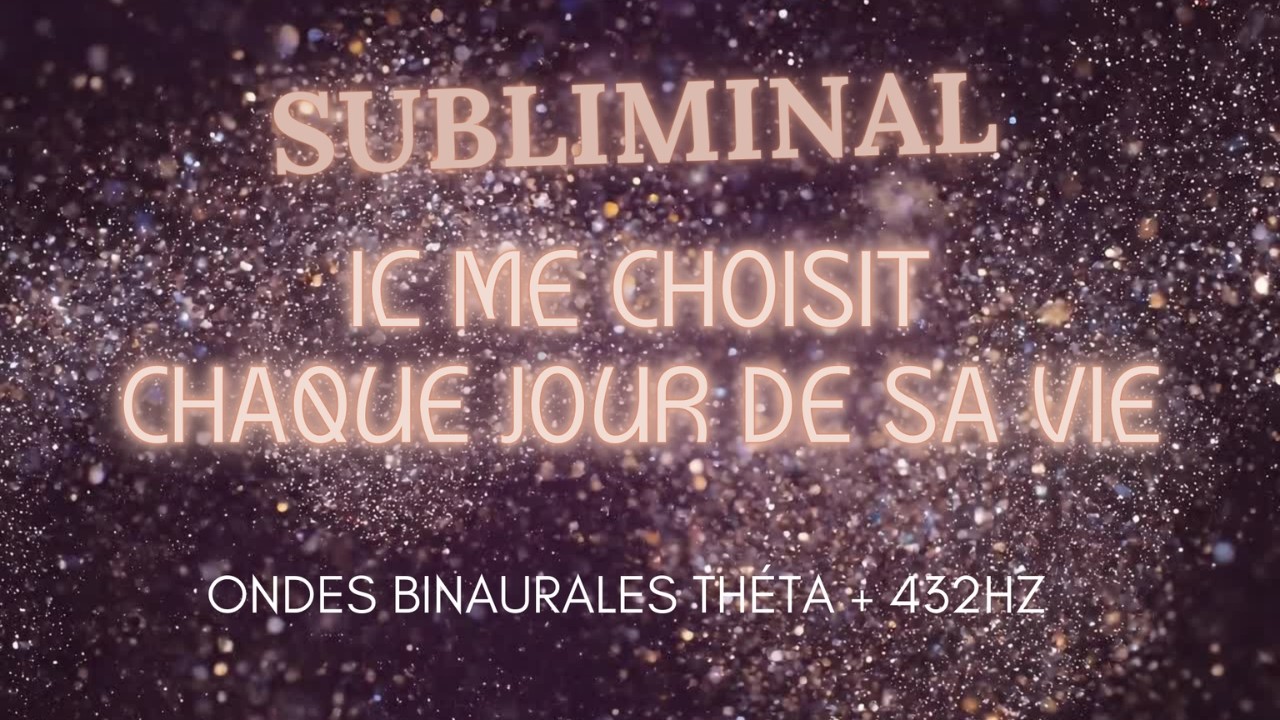Messages subliminaux ondes binaurales theta + 432hz personne spécifique