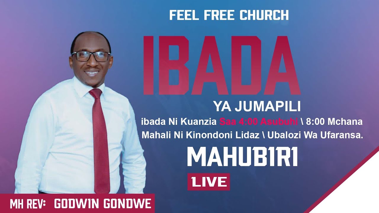 LIVE: MH GODWIN GONDWE  (DC)  ANAHUBIRI FREE CHURCH DSM