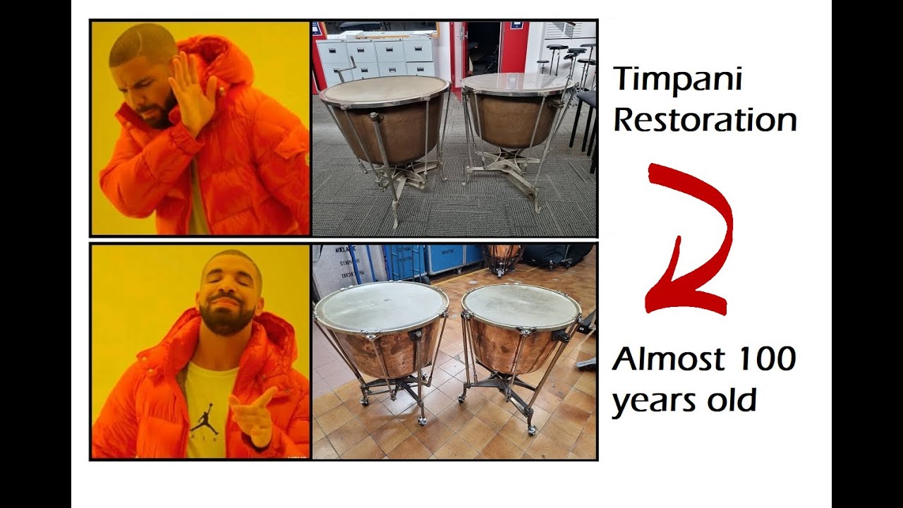 1930's Timpani restoration - from broken to performance standard