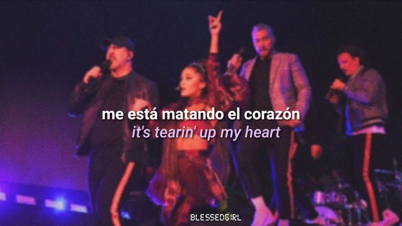 ariana grande feat. nsync - tearin' up my heart (live) (sub. español - inglés)