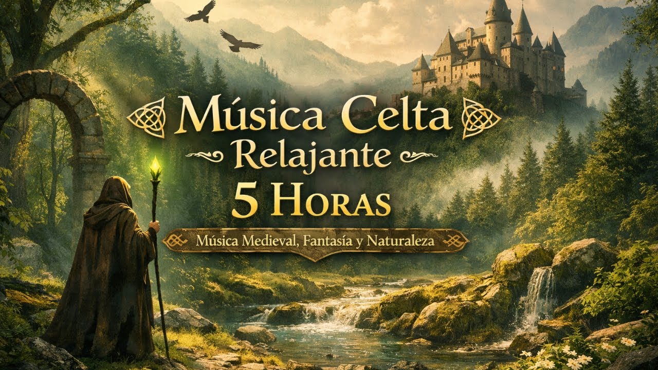 Música Celta Relajante 🌿 5 Horas | Música Medieval, Fantasía y Naturaleza