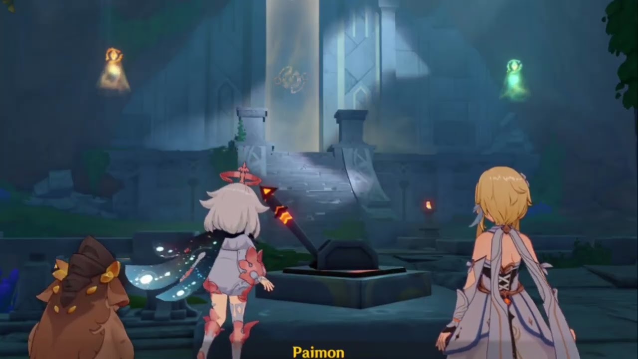 Open the barrier blocking the entrance to the ruins(natlan) #genshinimpact #genshin #gamecommunit 