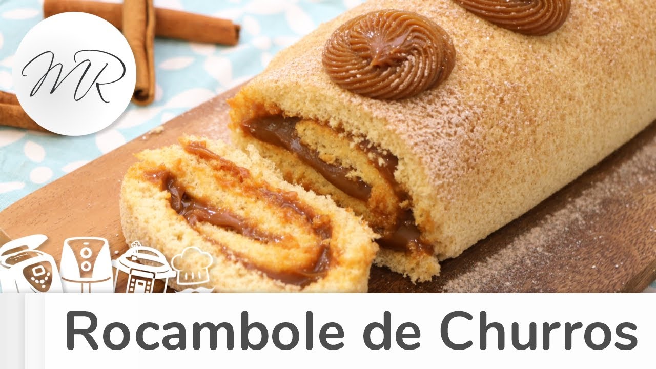 Rocambole de Churros Fácil com Recheio de Doce de Leite - Maurício Rodrigues