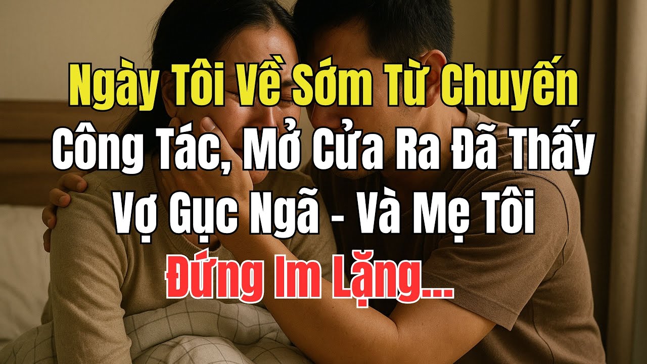 NGÀY TÔI VỀ SỚM TỪ CHUYẾN CÔNG TÁC, MỞ CỬA RA ĐÃ THẤY VỢ GỤC NGÃ – VÀ MẸ TÔI ĐỨNG IM LẶNG...