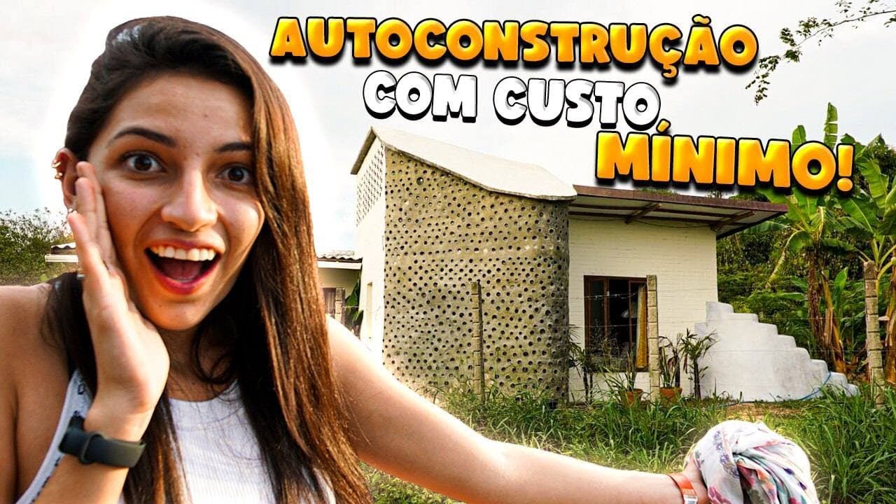TOUR PELA CASA NOVA CUSTO MINIMO, AUTOCONSTRUÇÃO E RECICLAGEM
