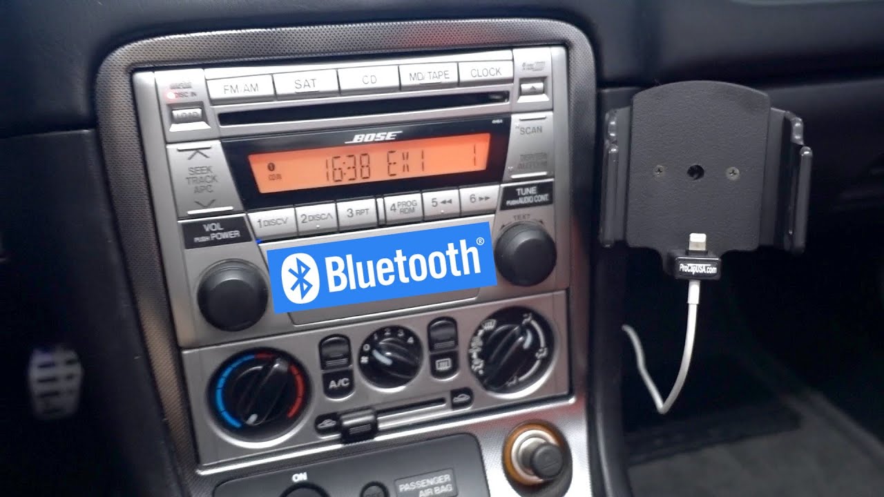 Mazdaspeed Miata Bluetooth interface and phone mount installation