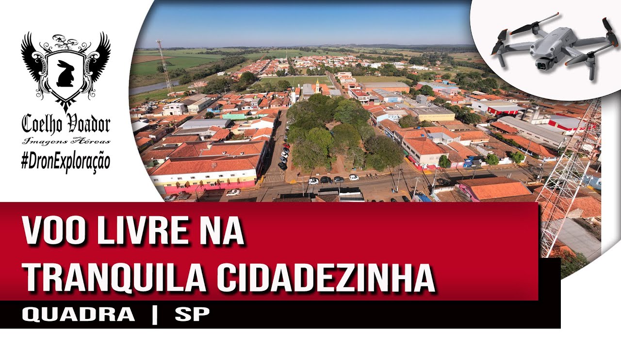 Olha só esta cidadezinha: QUADRA, SP! #DronExploração