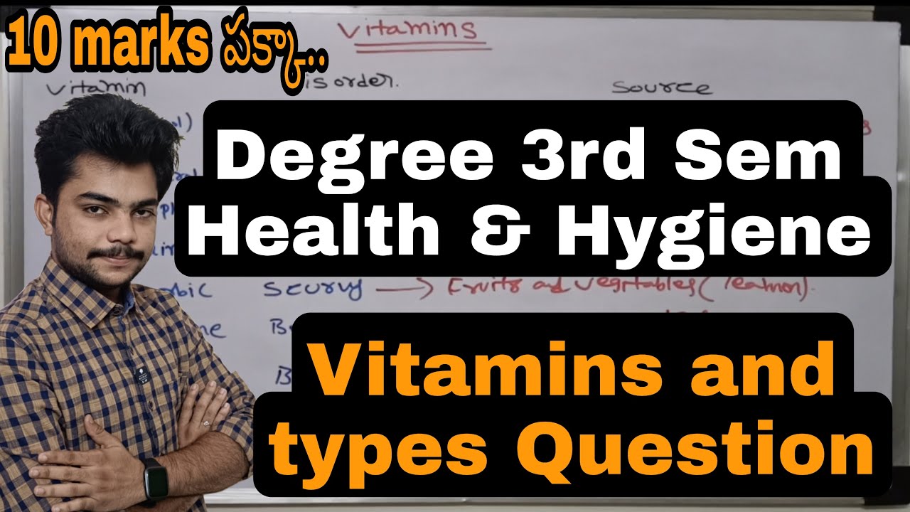 About Vitamins and Types || degree 3rd sem Health and Hygiene || #degree3rdsemvitamins #vitamins
