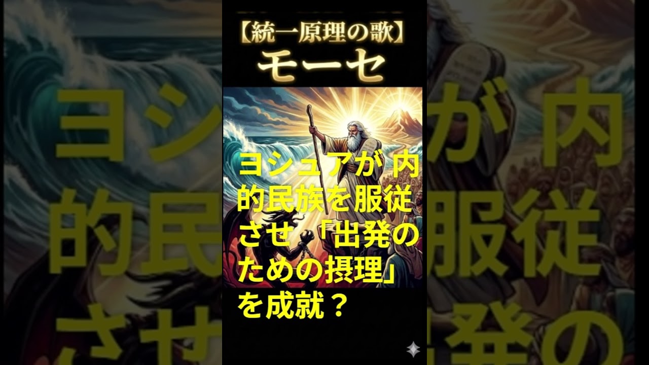 ヨシュアの実体基台～モーセの代理の ヨシュアが 内的民族を服従させ 「出発のための摂理」 を成就？2