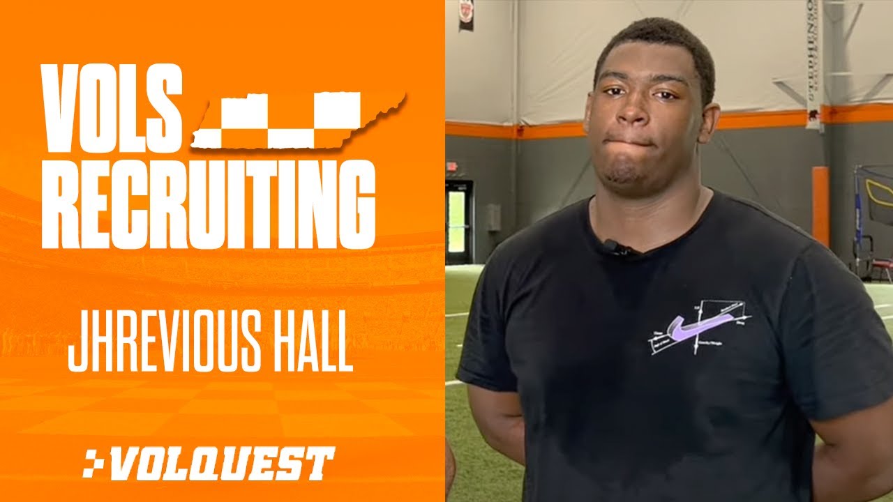 2025 DL Jhrevious Hall details relationship with Tennessee Football's Rodney Garner and Vols