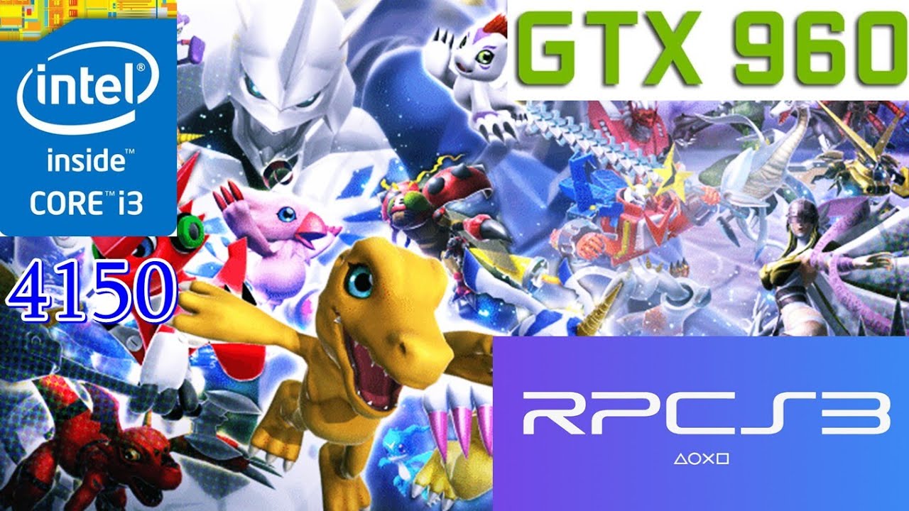 DIGIMON ALL STAR RUMBLE ON RPCS3 [0.0.8-9532] INTEL CORE i3 4150 DUAL CORE GTX 960 TEST 720p
