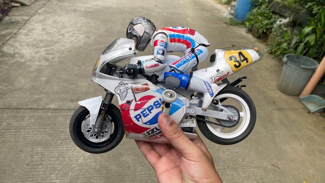 Best Upgrade! Kyosho HOR 1/8 RC Motorcycle. Suzuki RGV MotoGP.