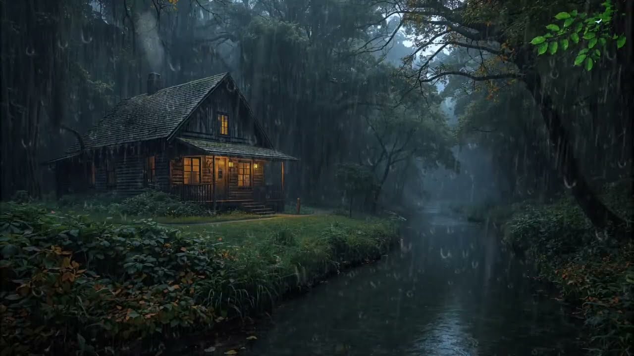 Close Your Eyes and Unwind | Heavy Rain Forest and Thunderstorm Sounds for Deep Sleep and Relaxation
