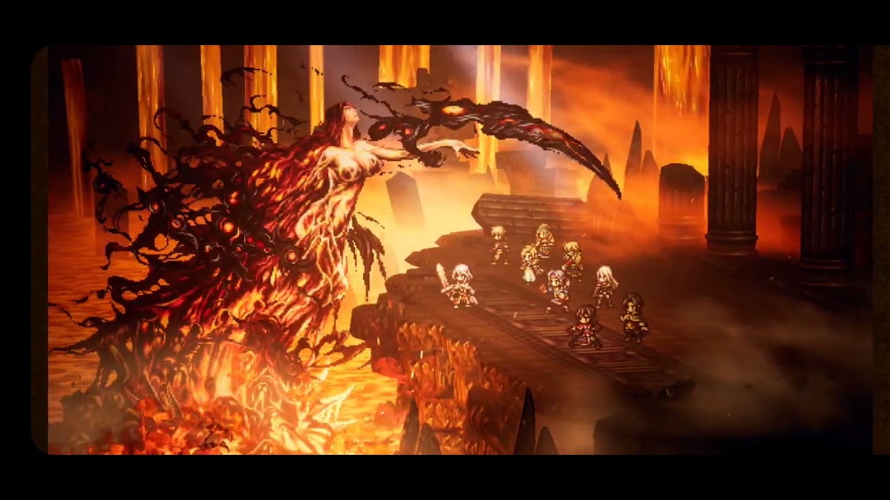Octopath Traveler COTC: Bestower of Fame Chapter 3 Boss Lyblac the witch.