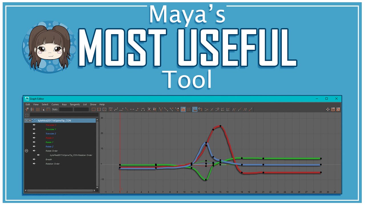 HOW TO USE MAYA'S GRAPH EDITOR - Maya Tutorial