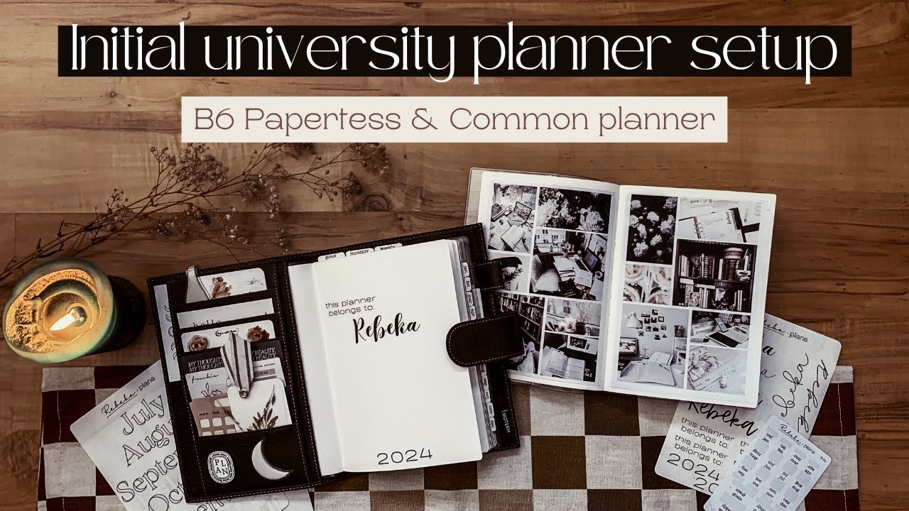 University planner setup | B6 Papertess planner & Common planner