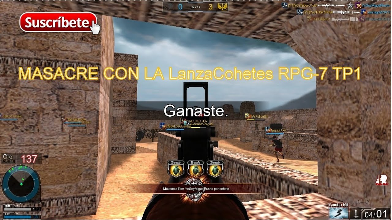 Masacrando Jugando Solo Con La Nueva LanzaCohetes RPG-7 (Op7Latino)