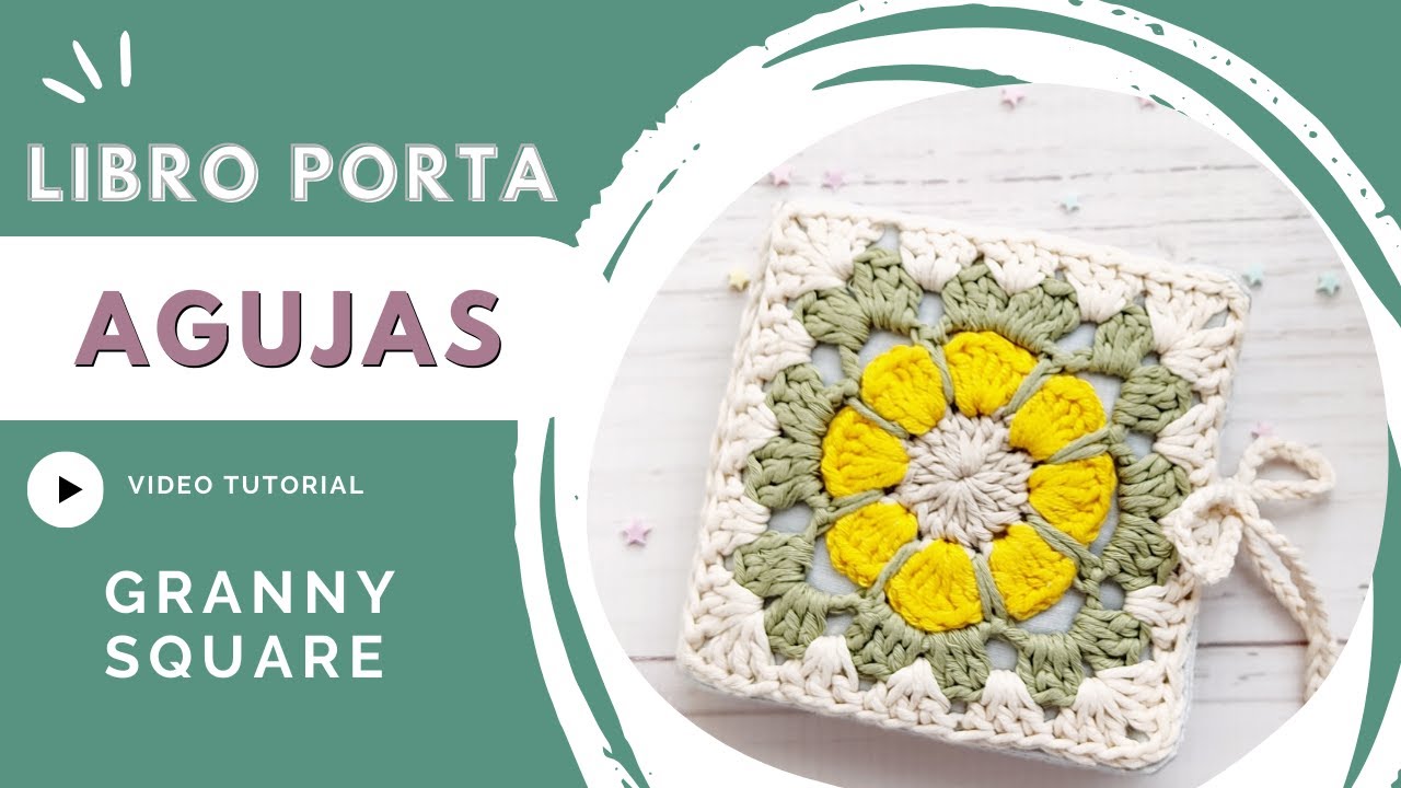 Libro PORTA AGUJAS, Alfiletero. Granny Square