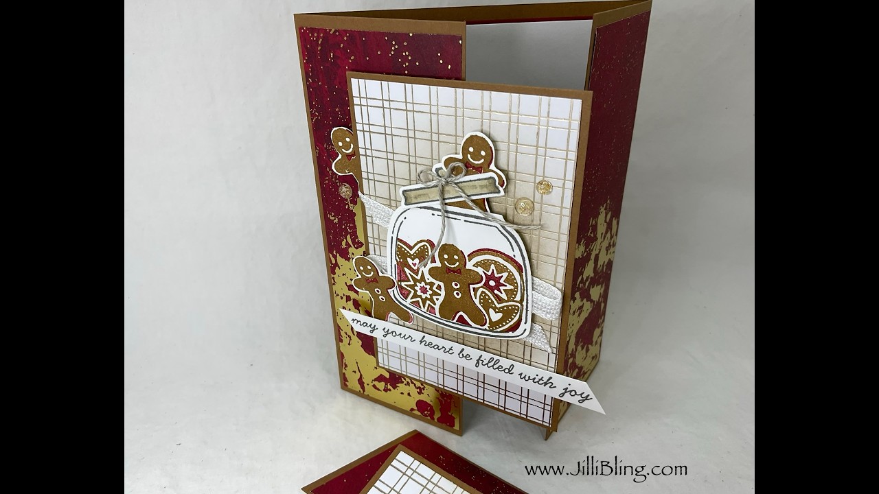 Jar of Joy - Gingerbread Men Card Stampin Up