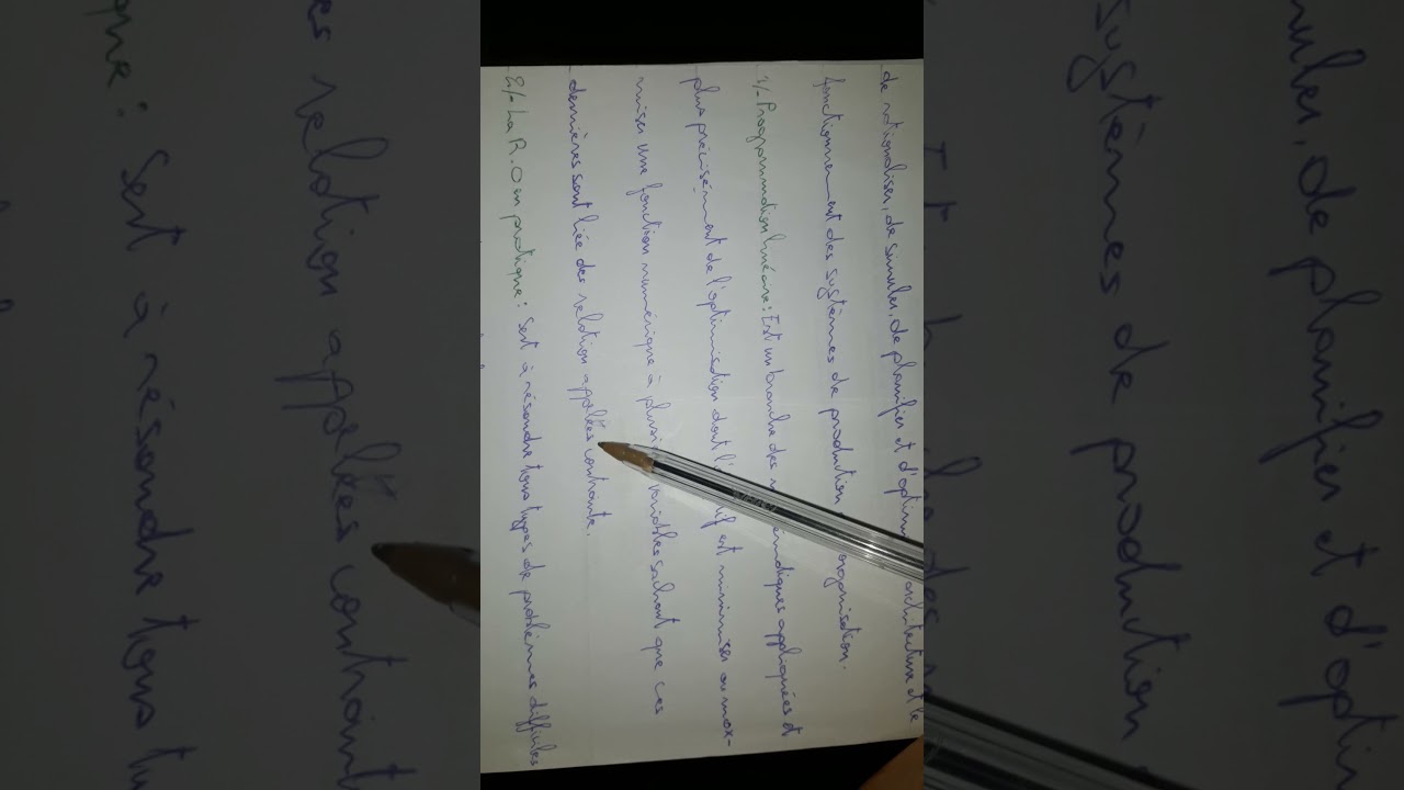 La Recherche Opérationnelle -S6- : Introduction #EP1