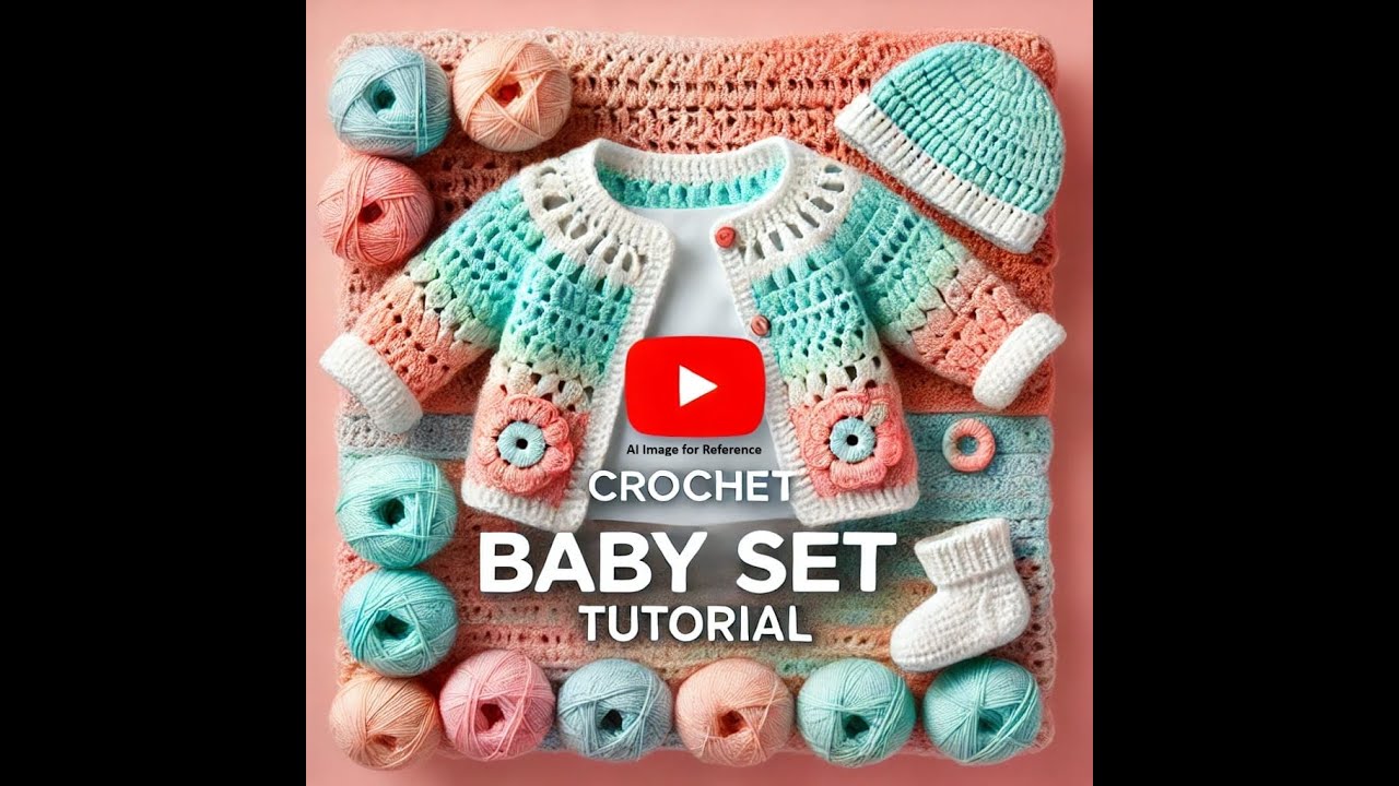 Easy Crochet Baby Cardigan for Newborns | Step-by-Step Tutorial | DIY Kraftz