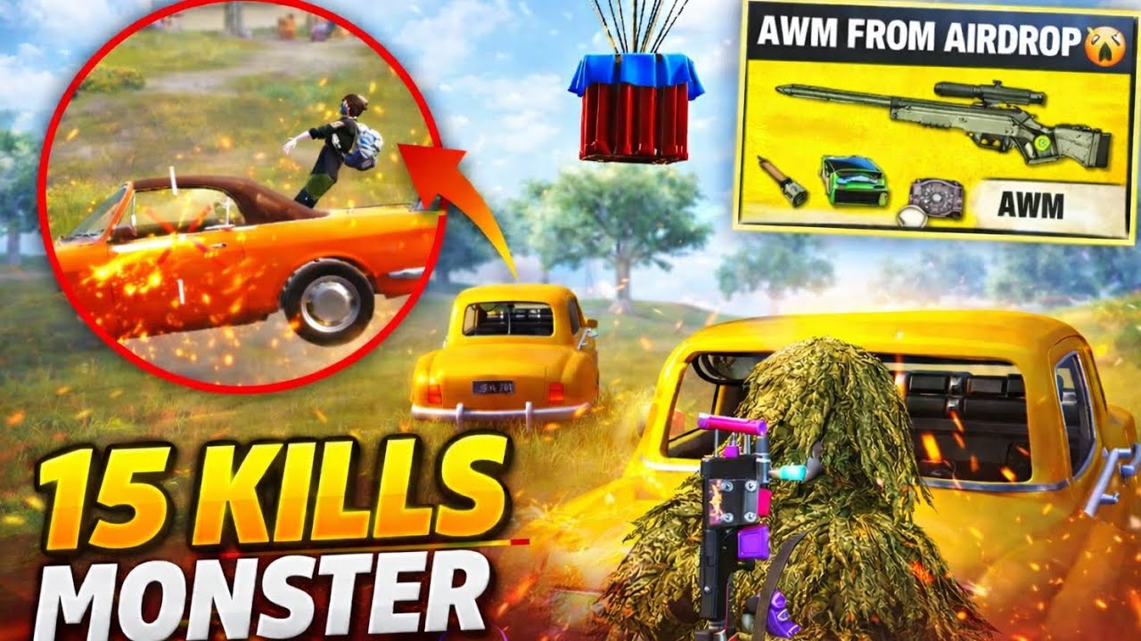 Car Spray + Air Drop = 15 kills 😎