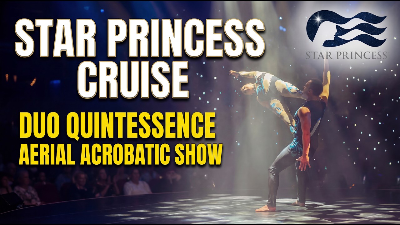 Duo Quintessence aerial acrobatic show on the Star Princess cruise