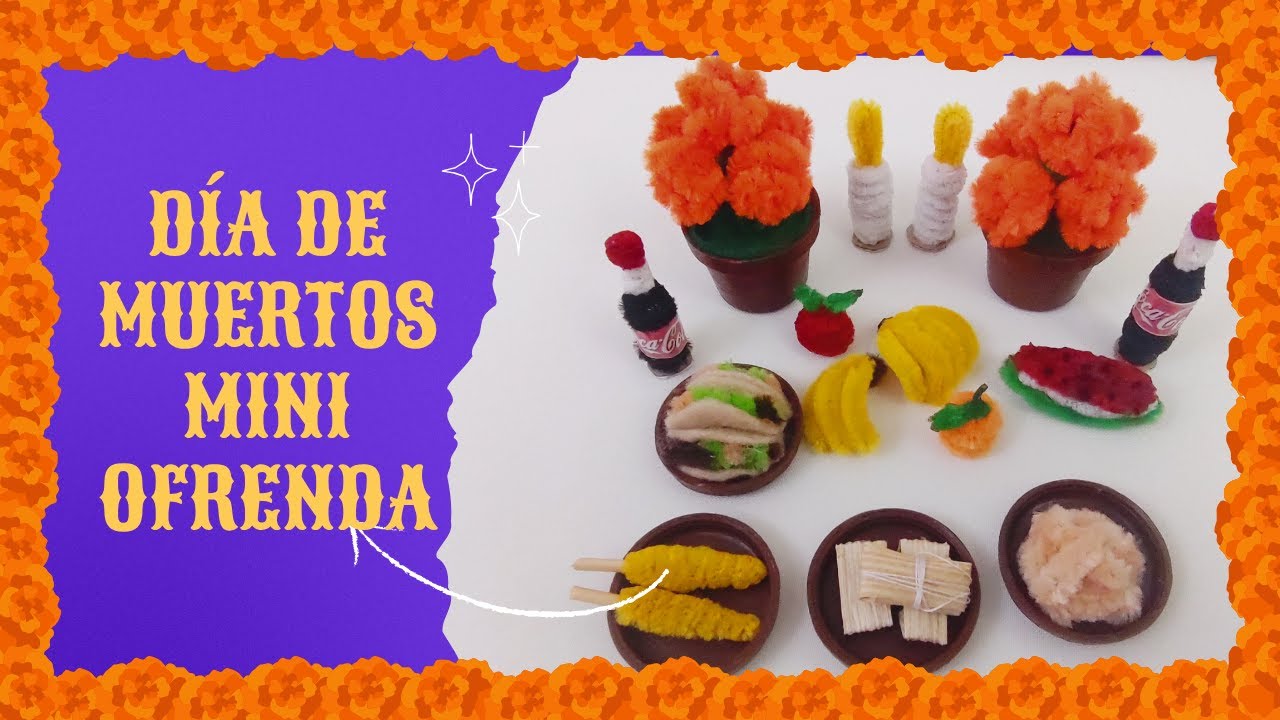 ELEMENTOS PARA  MINI OFRENDA  DE DIA DE MUERTOS/MINIATURAS PARA EL ALTAR DE MUERTOS