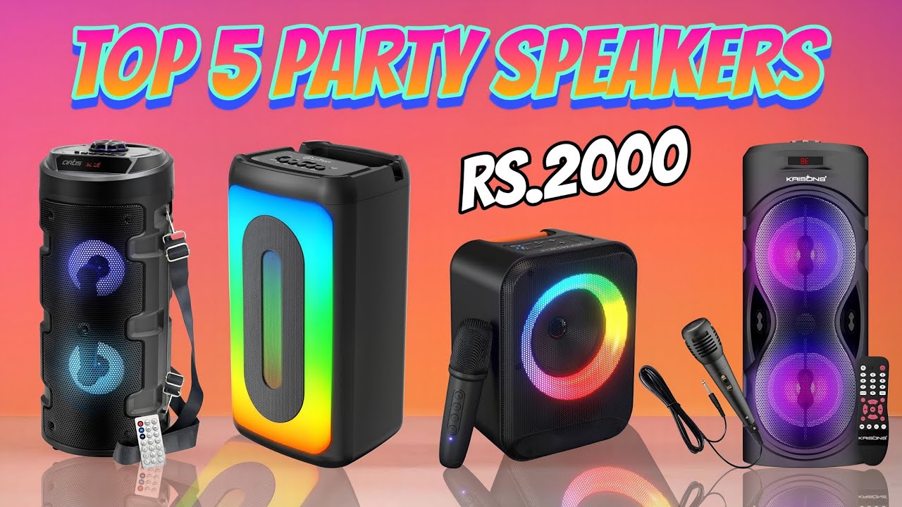 Top 5 Best Party Speakers Under 2000 | Best Tower Speakers Under 2000