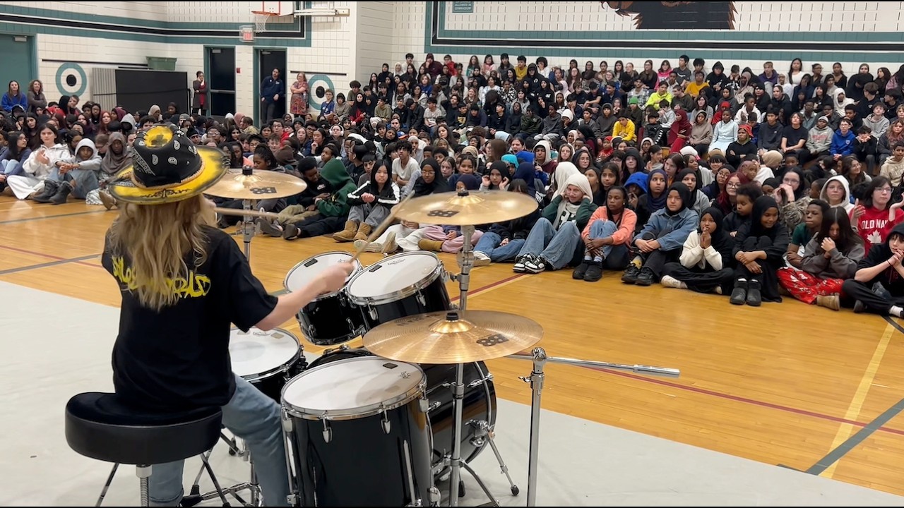 Stratty Von performing at John D. Bracco