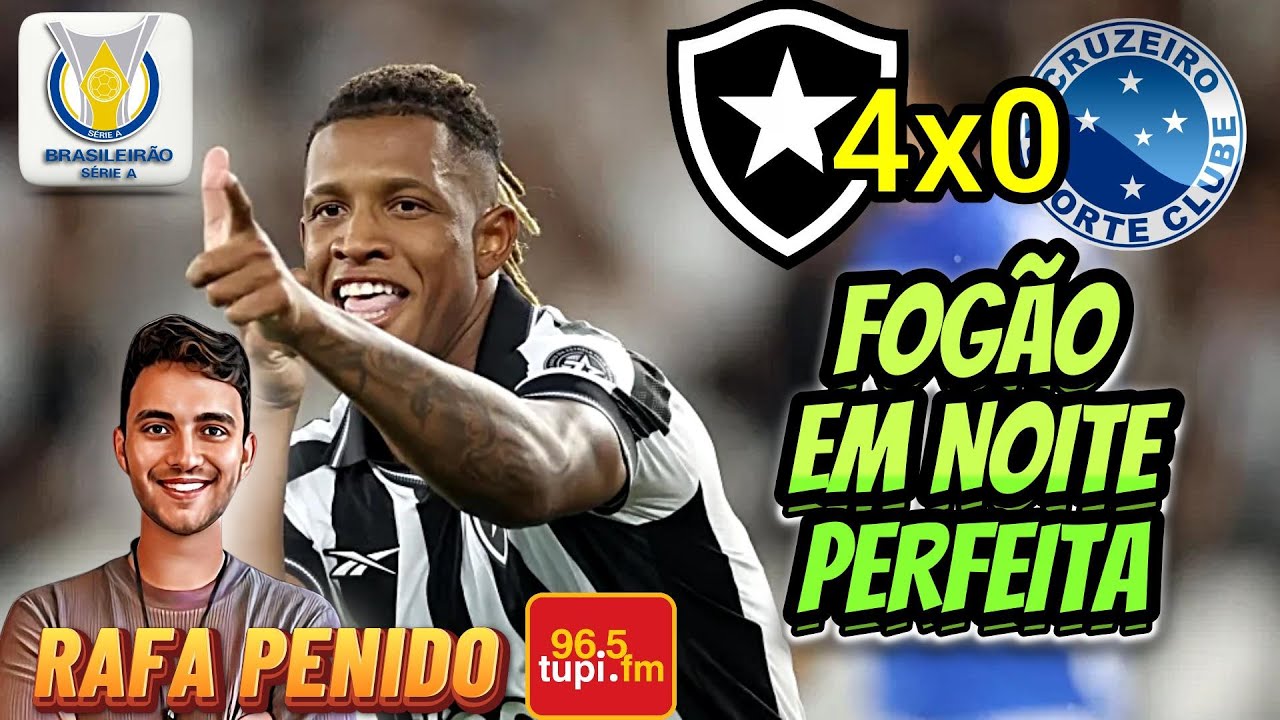 Botafogo 4 x 0 Cruzeiro Naração RAFA O BRABO Brasileirão 2026