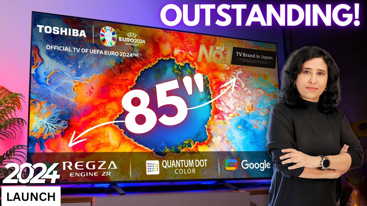 TOSHIBA C450NP QLED TV |Unboxing & Review| Best 85
