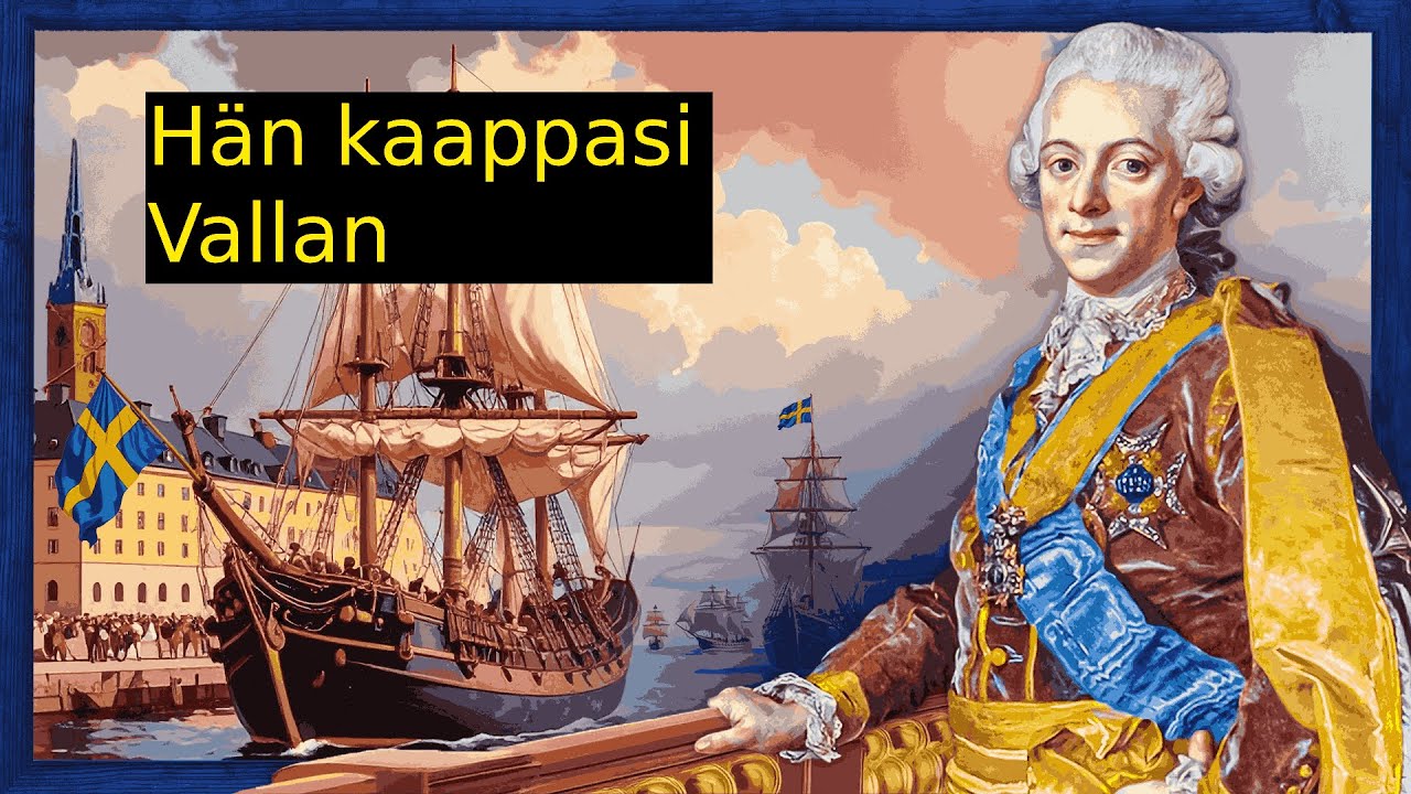 H&auml;n kaappasi vallan ja muutti Ruotsin - Kustaa III tarina