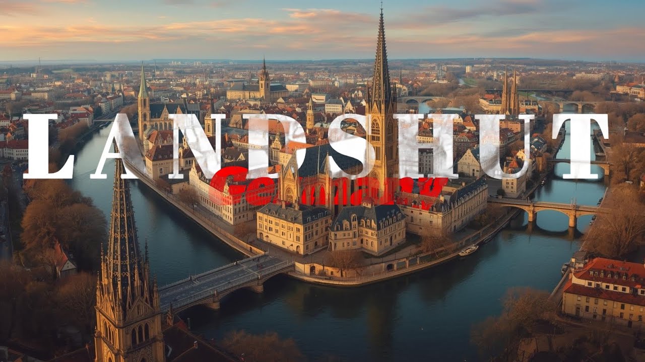 ●LANDSHUT,GERMANY||●DRONE 4K||●WALKING TOUR||●PANORAMIC VIEW