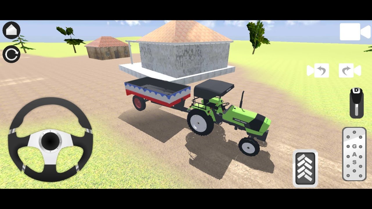 Indian tractor simulator game | tractor game | #trending #viral 